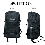 MOCHILA TÁCTICA TREKKING POLIESTER EXPANDIBLE 4 BOLSILLOS 