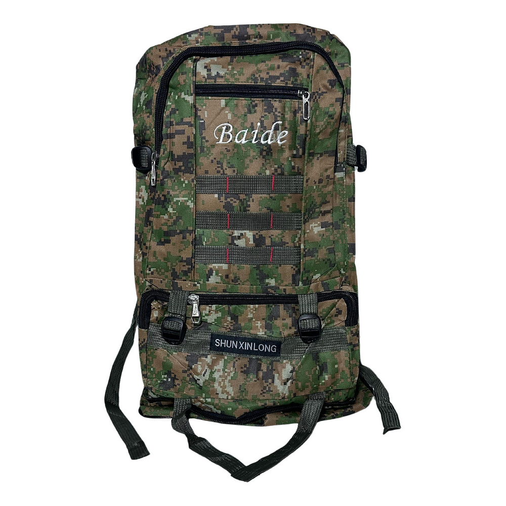 MOCHILA TÁCTICA TREKKING POLIESTER EXPANDIBLE 4 BOLSILLOS 