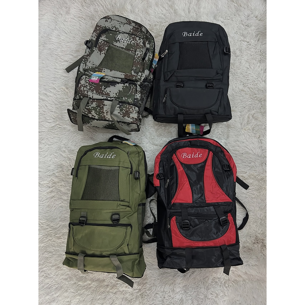 MOCHILA TÁCTICA TREKKING POLIESTER EXPANDIBLE 4 BOLSILLOS 