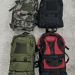 MOCHILA TÁCTICA TREKKING POLIESTER EXPANDIBLE 4 BOLSILLOS 