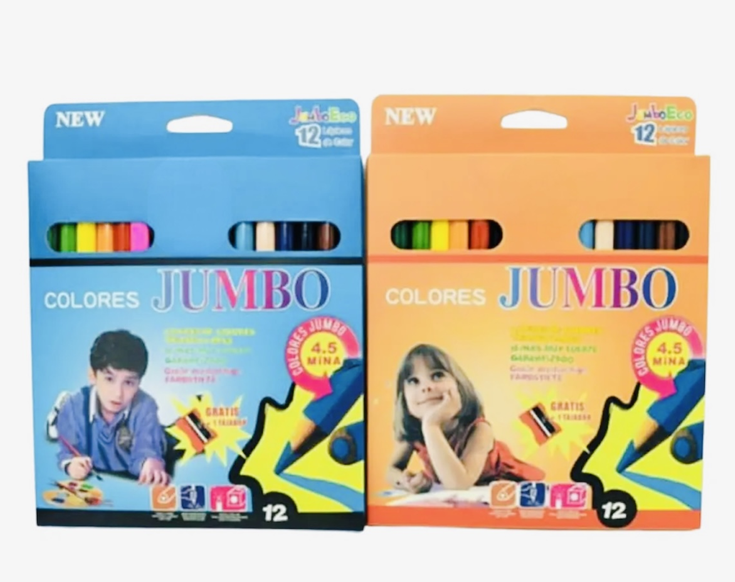 SET DE 12 LAPIZ DE COLOR JUMBO  1
