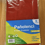 PAÑO LENCI 6 HOJAS 6 COLORES TAMAÑO A4