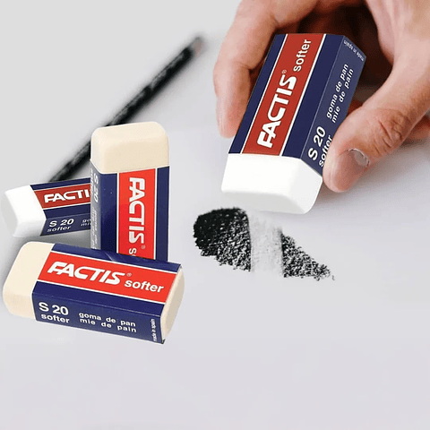 GOMA DE BORRAR FACTIS S20 CAJA 20UNDS