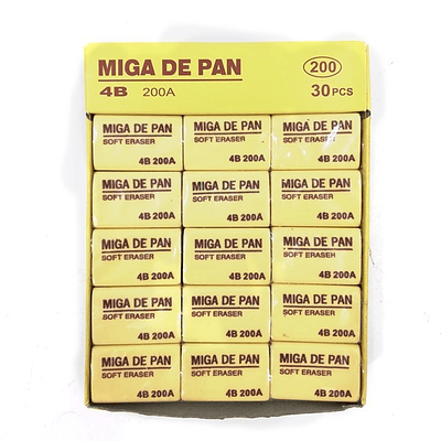 GOMA DE MIGA DE PAN 4B 200A CAJITA 30UNDS