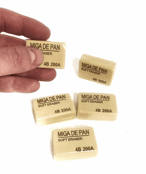 GOMA DE MIGA DE PAN 4B 200A CAJITA 30UNDS