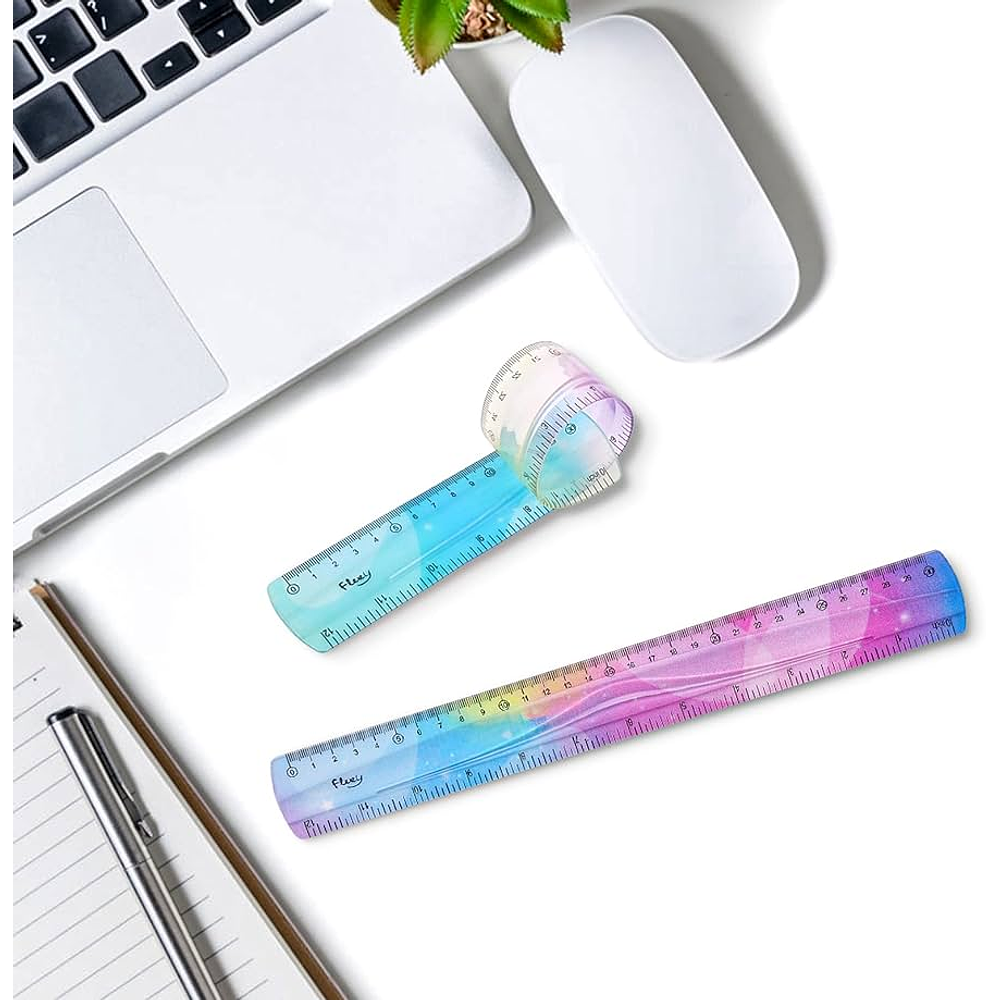 REGLA FLEXIBLE MULTICOLOR DE 30CM