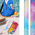 REGLA FLEXIBLE MULTICOLOR DE 30CM