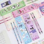 SET 12 LÁPIZ GRAFITO 2B CON GOMA SANRIO 