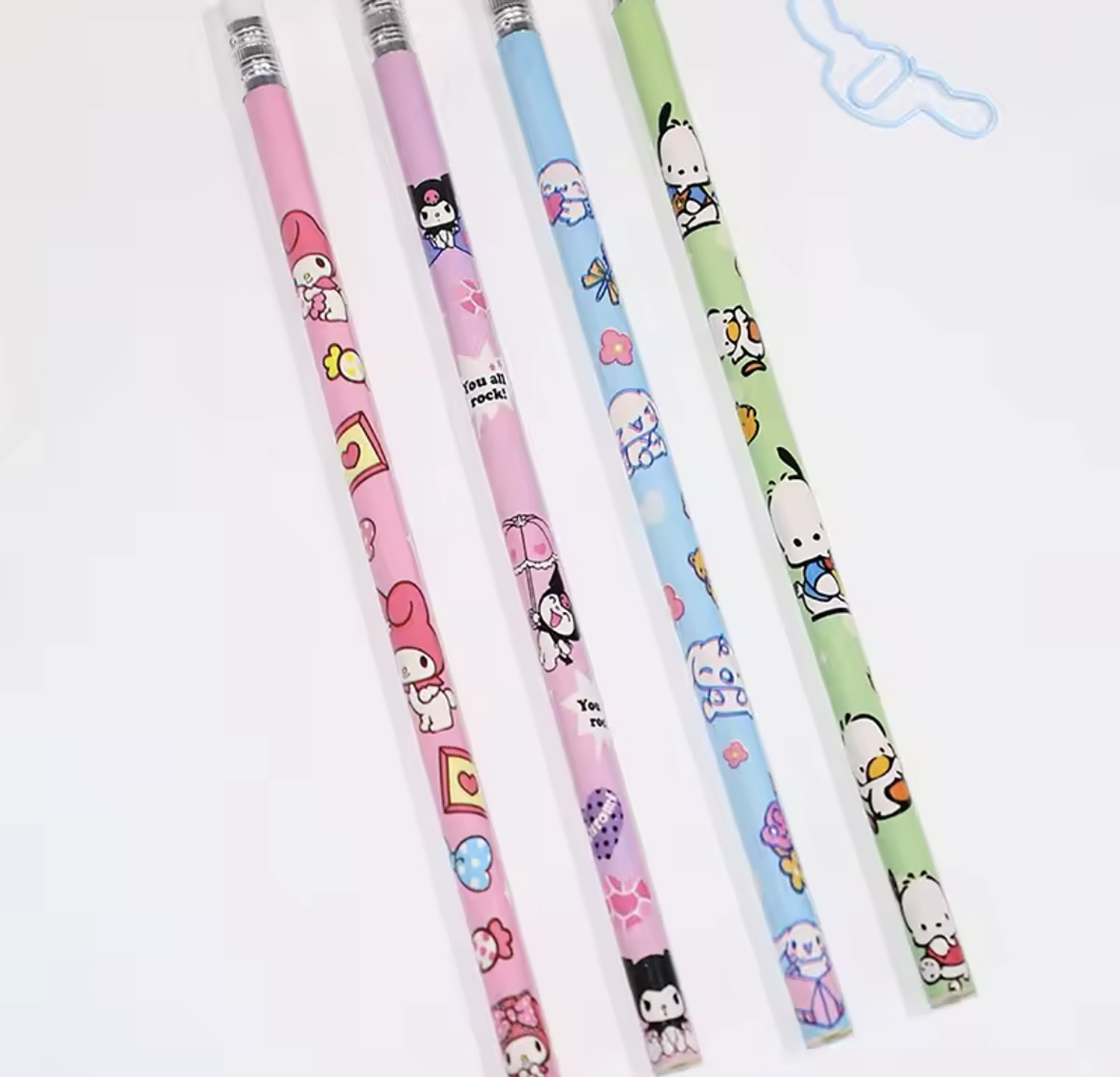 SET 12 LÁPIZ GRAFITO 2B CON GOMA SANRIO  7