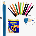 SET DE 12 COLORES CORTO 8.5CM NEW ELITE 