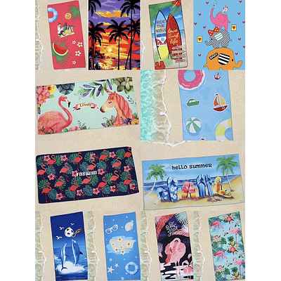 TOALLON PLAYA MICROFIBRA 90x180CM