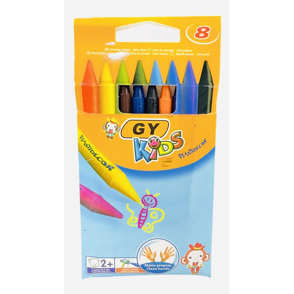 LAPIZ DE CERA 8 COLORES GY