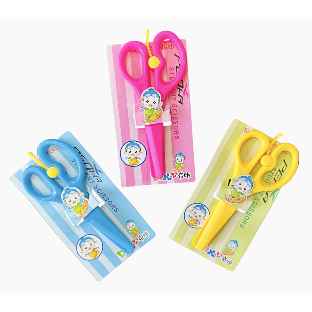 TIJERA PRE ESCOLAR PLASTICA CON SEGURO