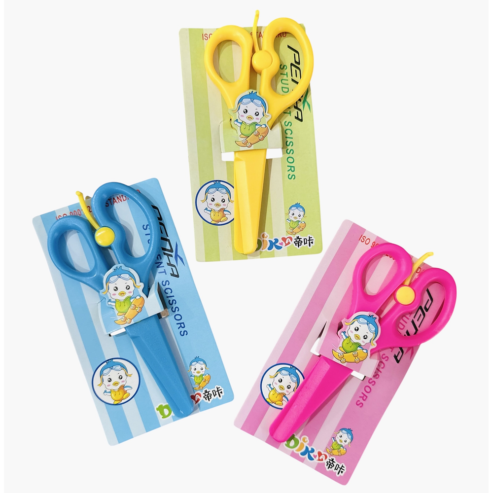 TIJERA PRE ESCOLAR PLASTICA CON SEGURO