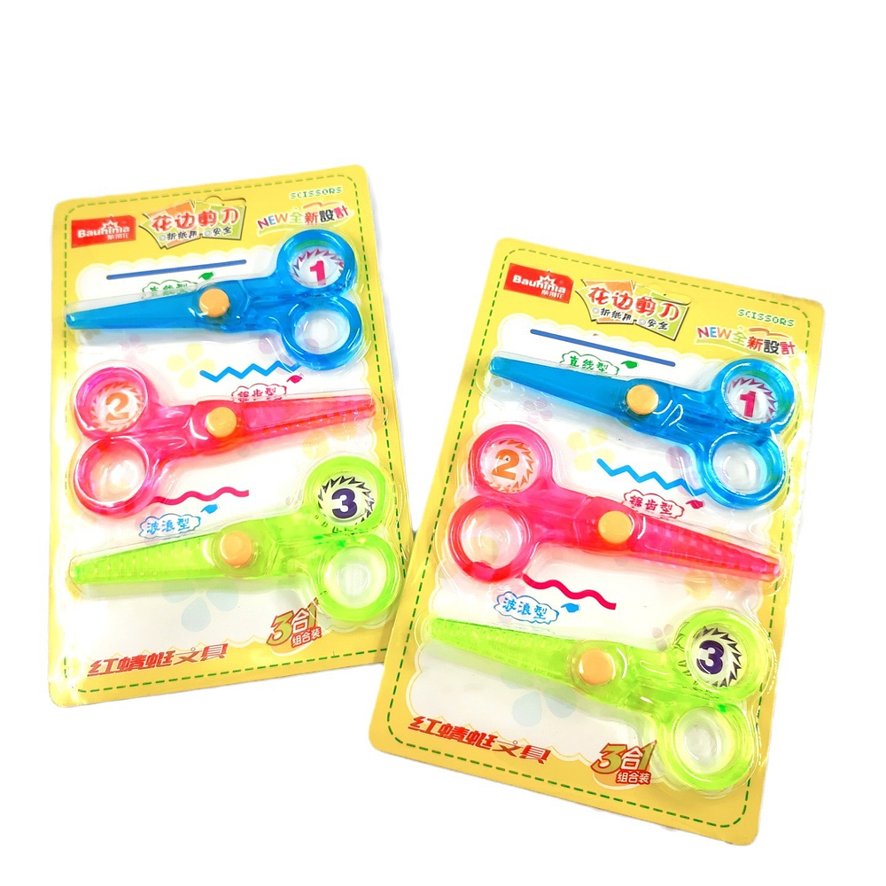 SET 3 DE TIJERAS CREATIVAS DISEÑO DE CORTE 