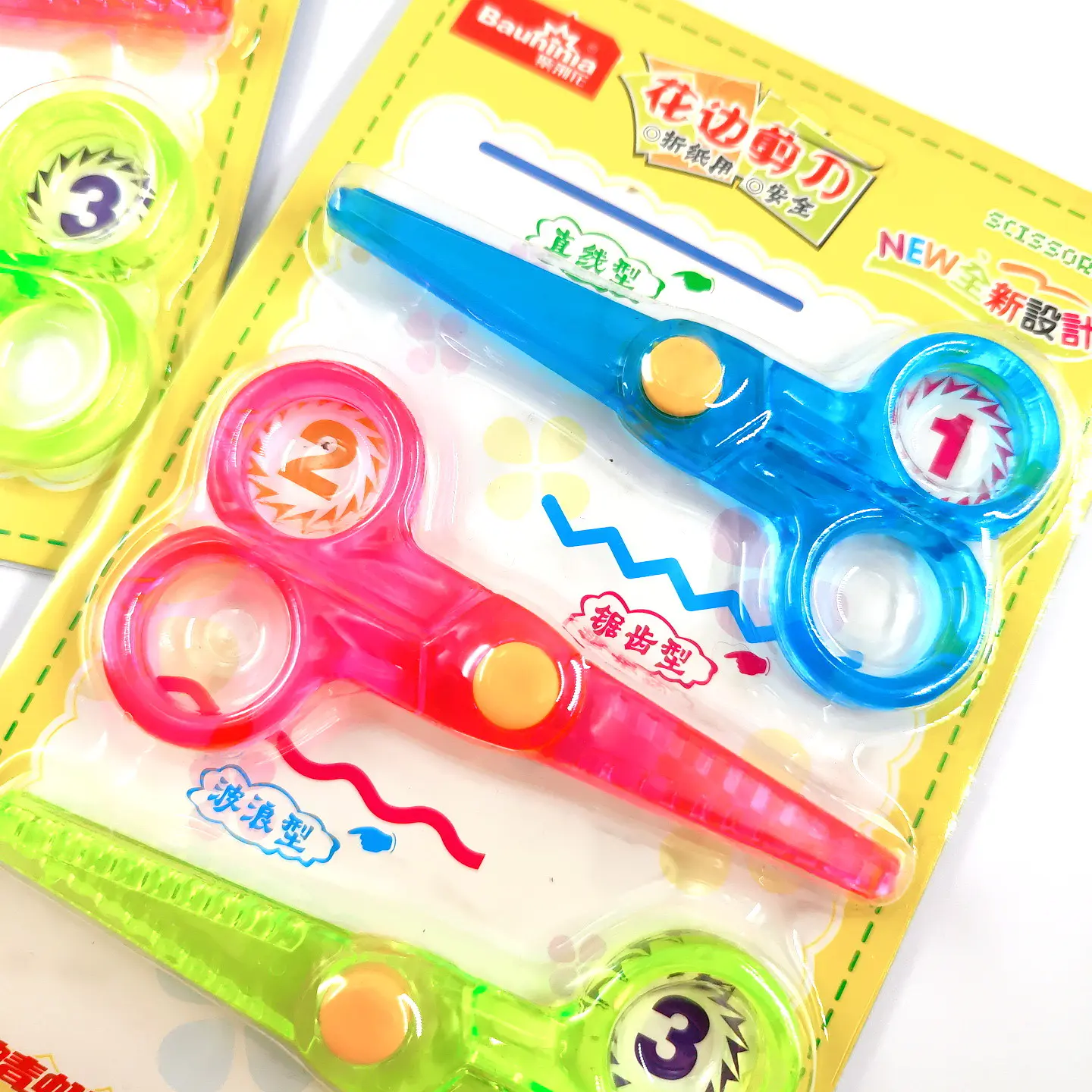 SET 3 DE TIJERAS CREATIVAS DISEÑO DE CORTE  12