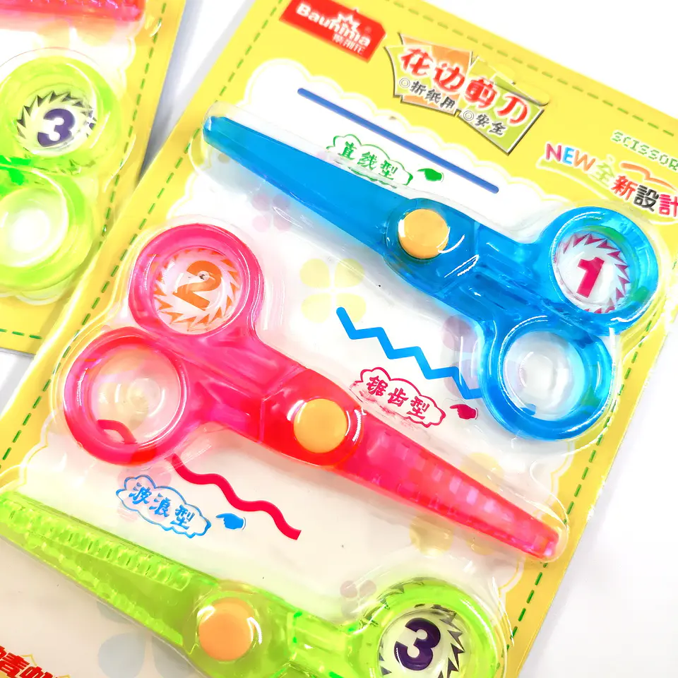 SET 3 DE TIJERAS CREATIVAS DISEÑO DE CORTE  12