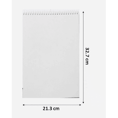 CROQUERA OFICIO 88HOJAS PAPEL BOND 100GRS 32X21CM