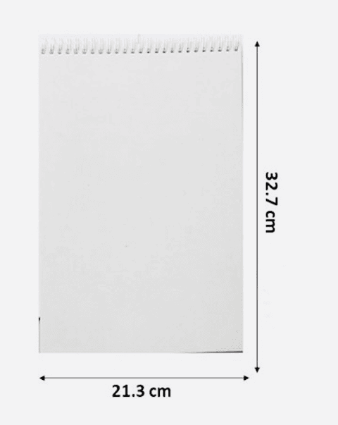 CROQUERA OFICIO 88HOJAS PAPEL BOND 100GRS 32X21CM