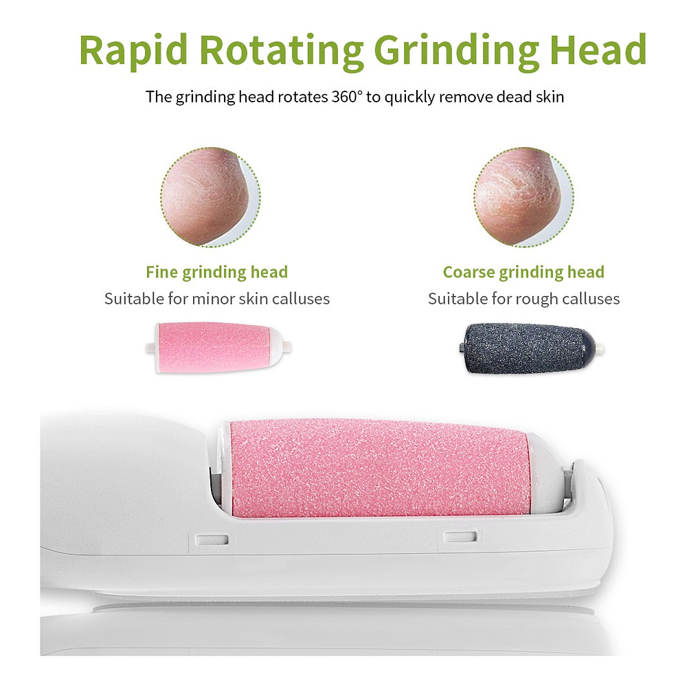 REMOVEDOR SACA DE CALLOS Y EXFOLIADOR PIES Y MANOS USB RECARGABLE