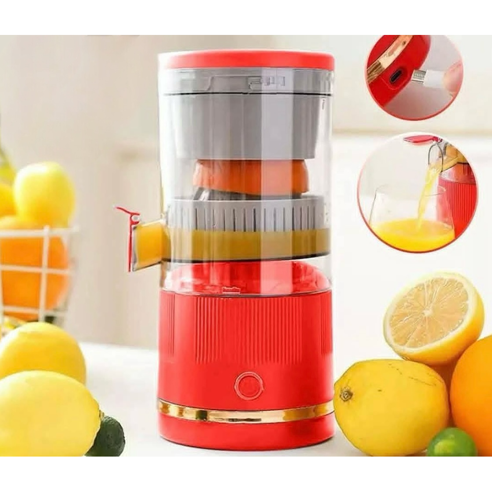 EXPRIMIDOR DE JUGO FRUTAS RECARGABLE USB PORTÁTIL 