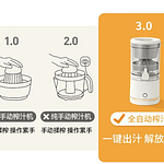 EXPRIMIDOR DE JUGO FRUTAS RECARGABLE USB PORTÁTIL 