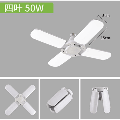 AMPOLLETA LED DE 4 ASPAS 50W 6500k