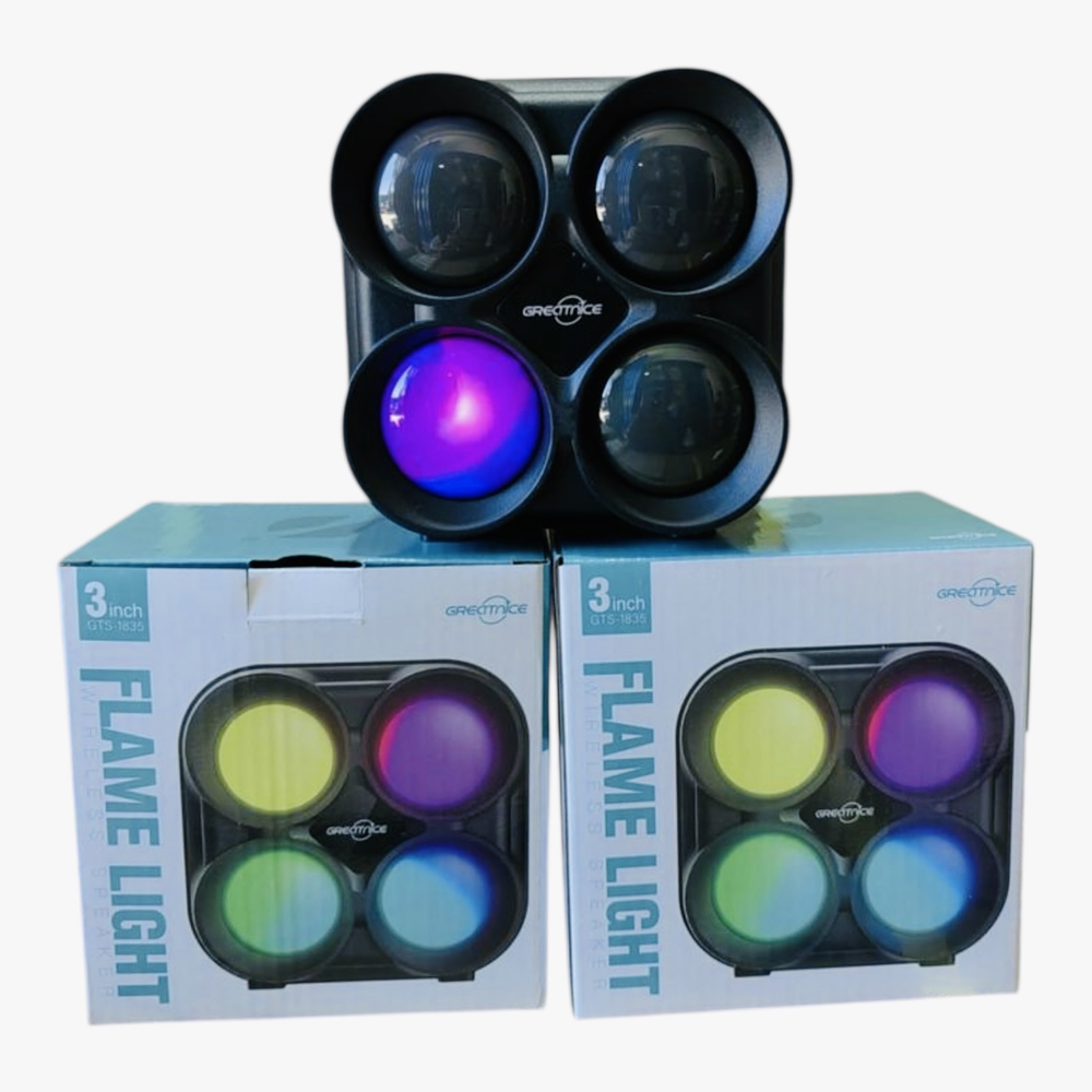 MINI PARLANTE MULTICOLOR FLAME LIGHT GTS-1835