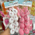 HUEVOS DE PASCUA EN FORMA DE CONEJO PQT 8 HUEVOS