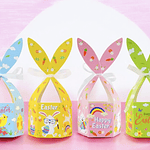 BOMBONERA PASCUA CON LAZO 23x9CM