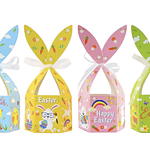 BOMBONERA PASCUA CON LAZO 23x9CM