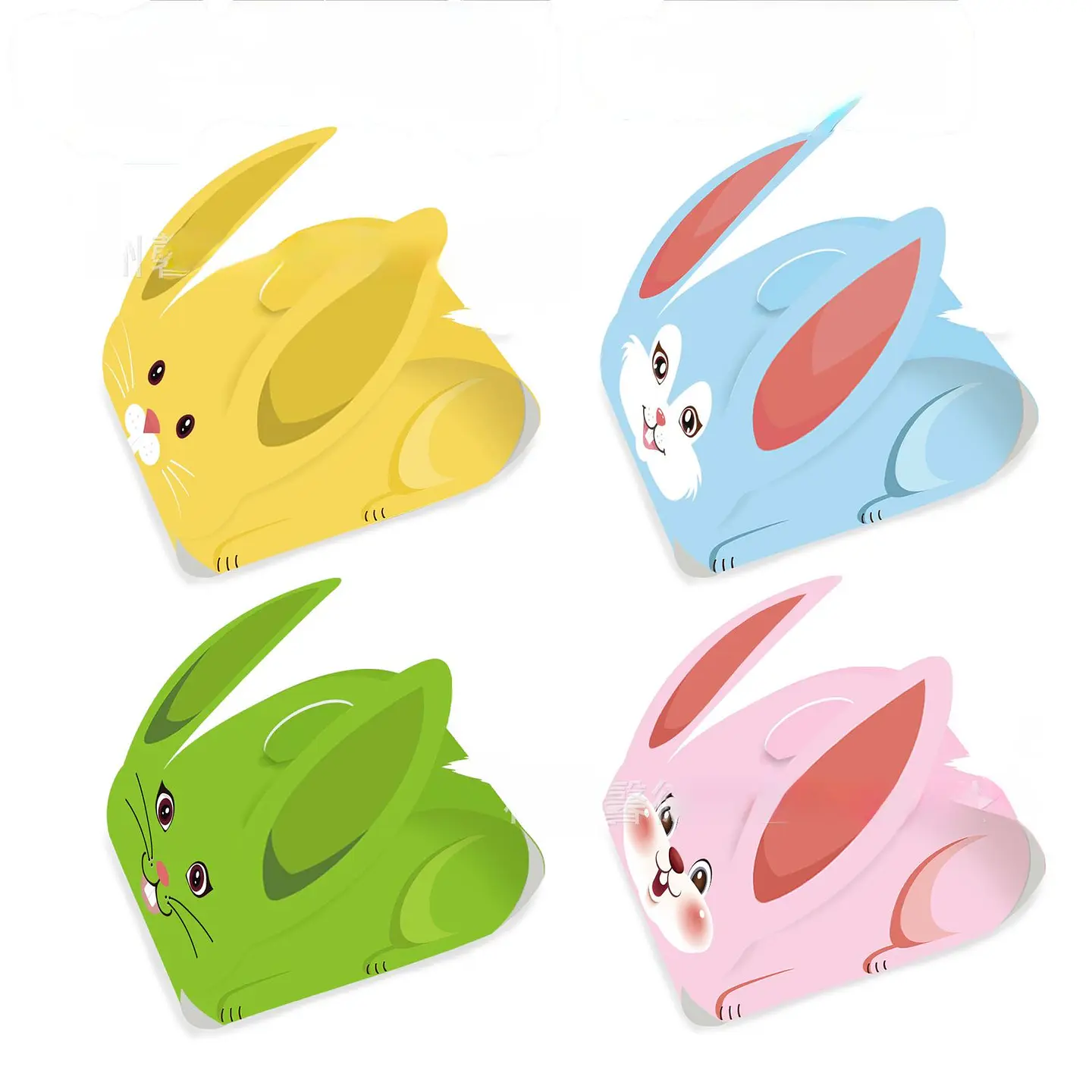 CAJITAS ARMABLES DE CONEJO PASCUA 8x8+6CM  1