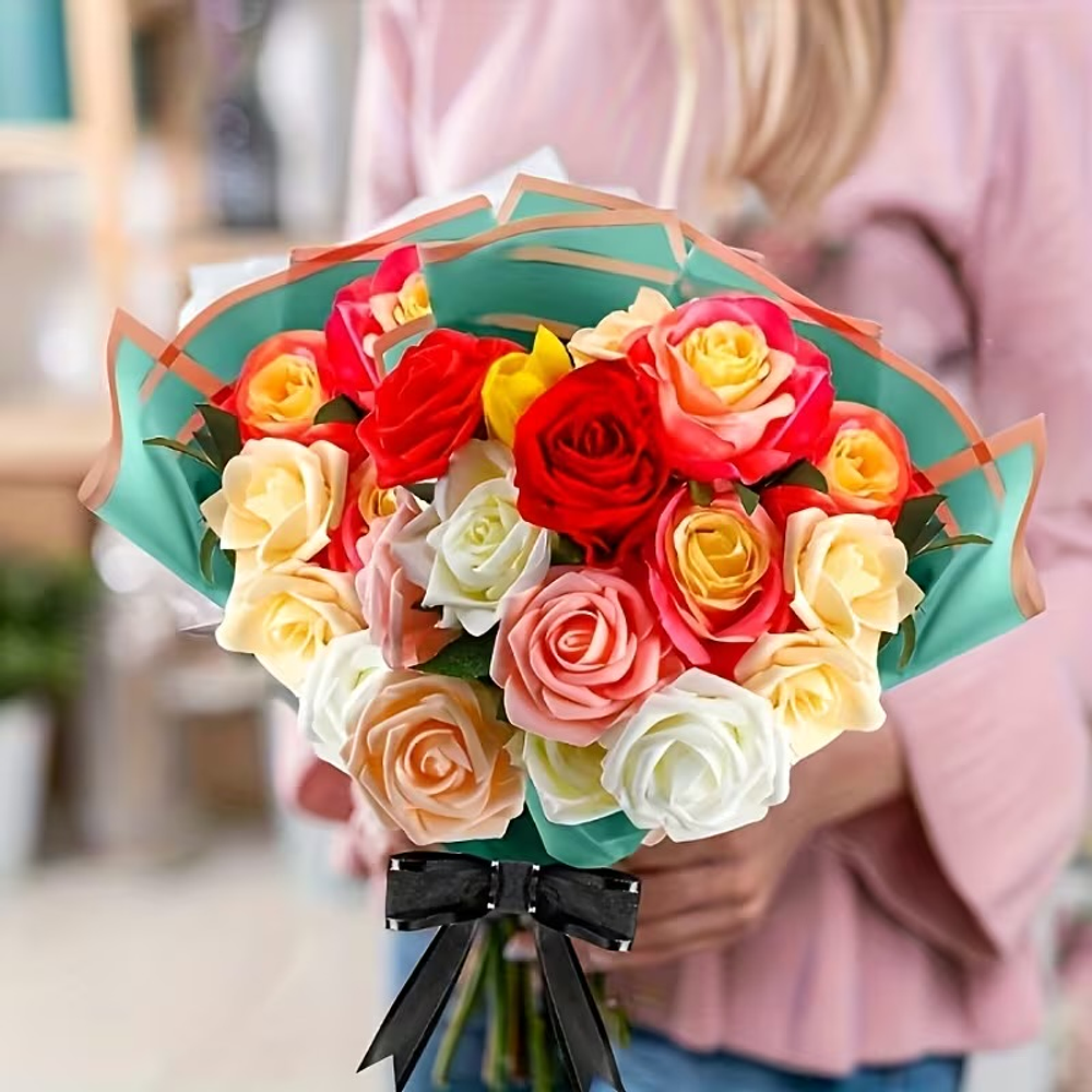 PAPEL COREANO CON BORDE DORADO PQTE 20 PZS 