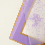 PAPEL COREANO CON DISEÑO Y BORDE DORADO 