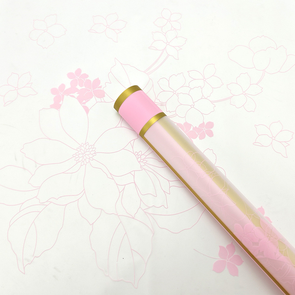 PAPEL COREANO CON DISEÑO Y BORDE DORADO 