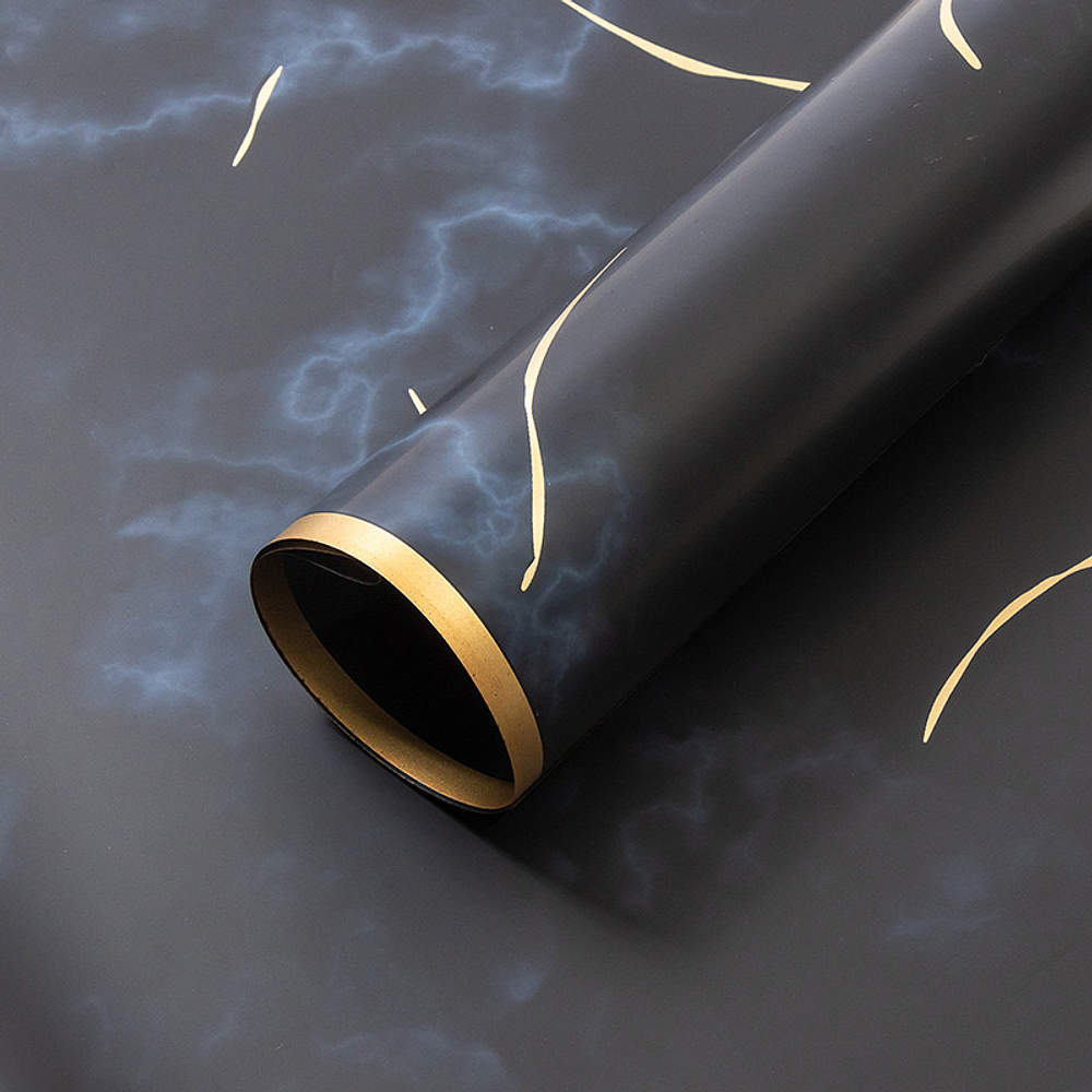 PAPEL COREANO CON DISEÑO MARMOL Y BORDE DORADO