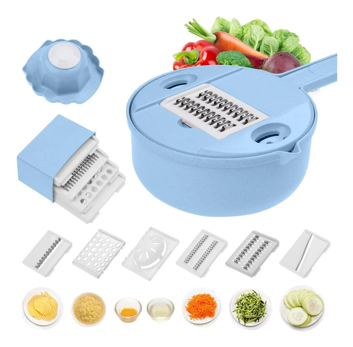 RALLADOR CORTADOR MULTIFUNCIONAL DE VERDURAS  6