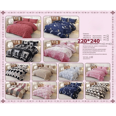 COBERTOR CHIPORRO DISEÑO KING 220x240