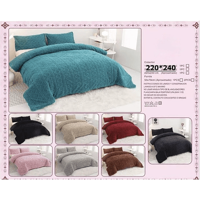 COBERTOR CHIPORRO TEXTURIZADO KING 220X240CM