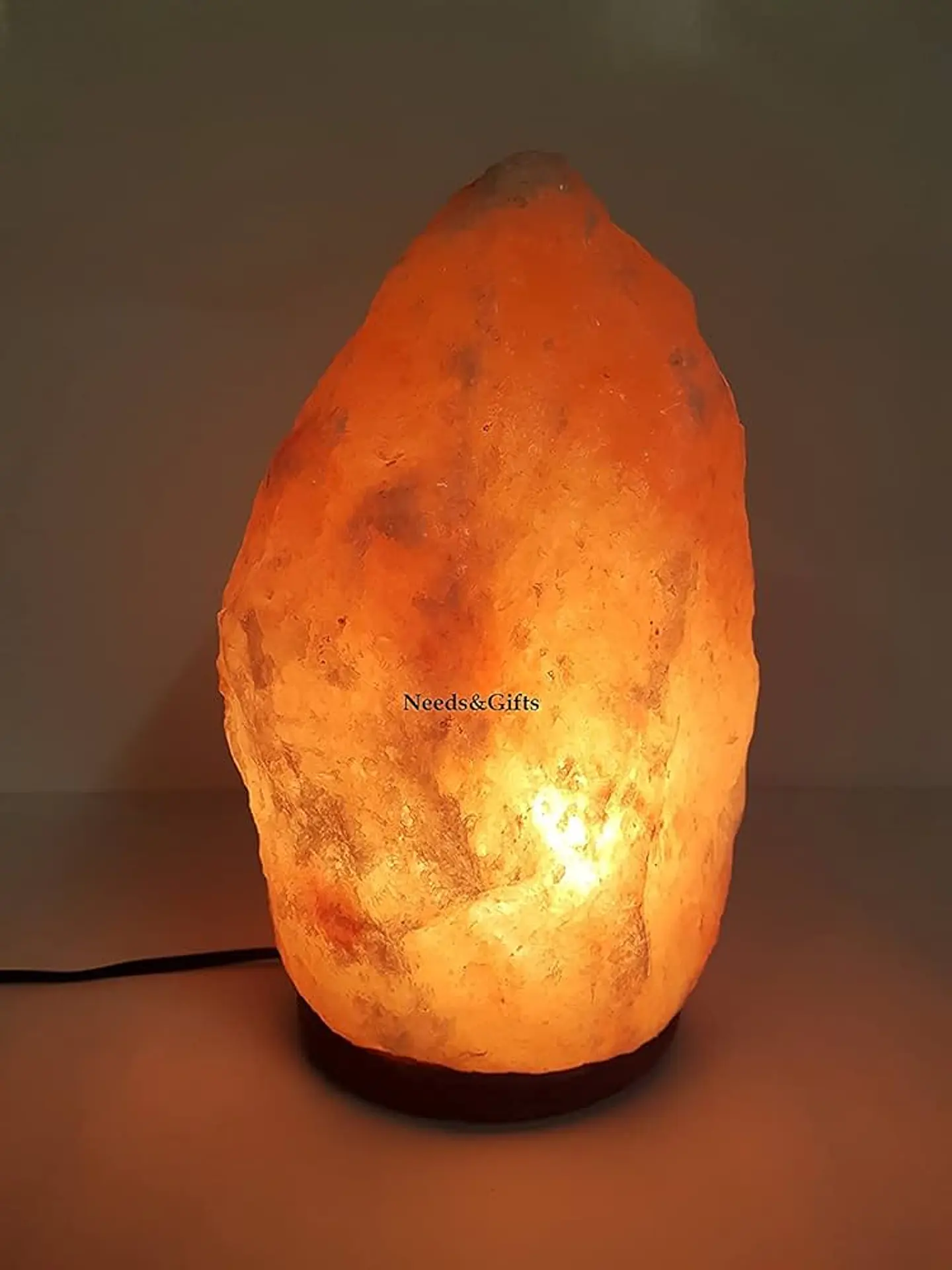 LAMPARA DE SAL DEL HIMALAYA LUZ REGULABLE PIEDRA DE 2.5 A 3 KILOS 20x13CM 3