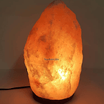 LAMPARA DE SAL DEL HIMALAYA LUZ REGULABLE PIEDRA DE 2.5 A 3 KILOS 20x13CM