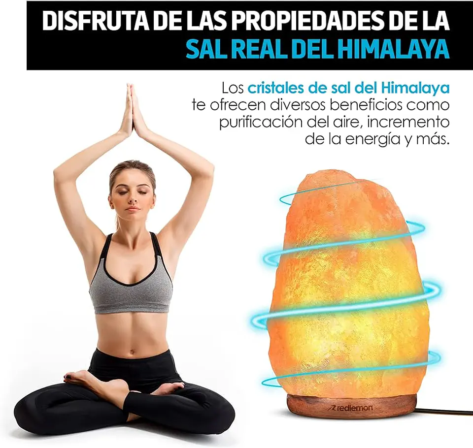 LAMPARA DE SAL DEL HIMALAYA LUZ REGULABLE PIEDRA DE 2.5 A 3 KILOS 20x13CM 8