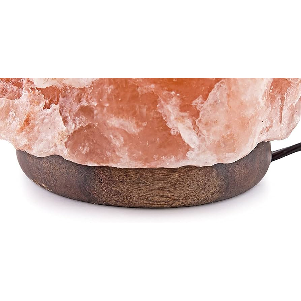LAMPARA DE SAL DEL HIMALAYA LUZ REGULABLE PIEDRA DE 2.5 A 3 KILOS 20x13CM