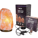 LAMPARA DE SAL DEL HIMALAYA LUZ REGULABLE PIEDRA DE 2.5 A 3 KILOS 20x13CM