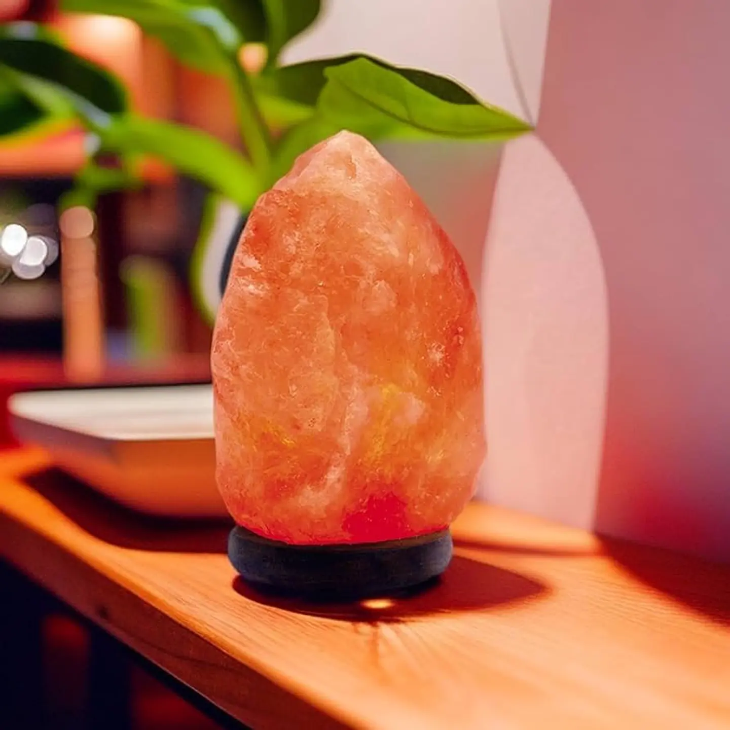 LAMPARA DE SAL DEL HIMALAYA PIEDRA DE 850GR A 1 KILO 14x8CM 2