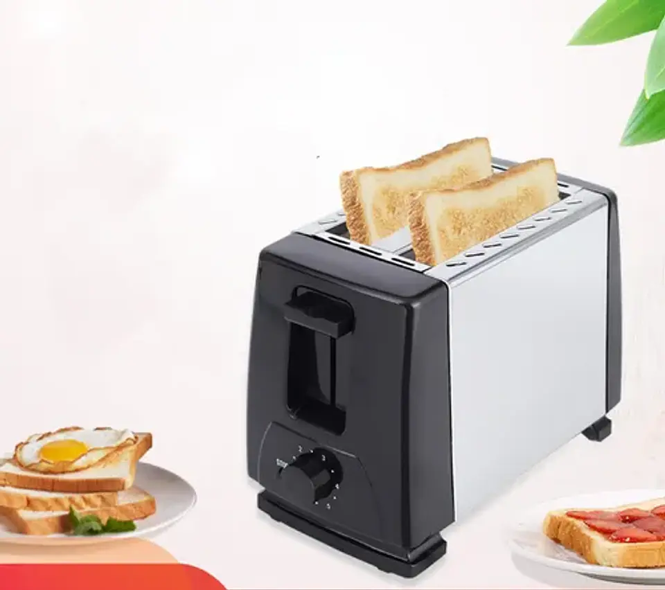 TOSTADORA DE PAN ELÉCTRICO DE ACERO INOXIDABLE 3