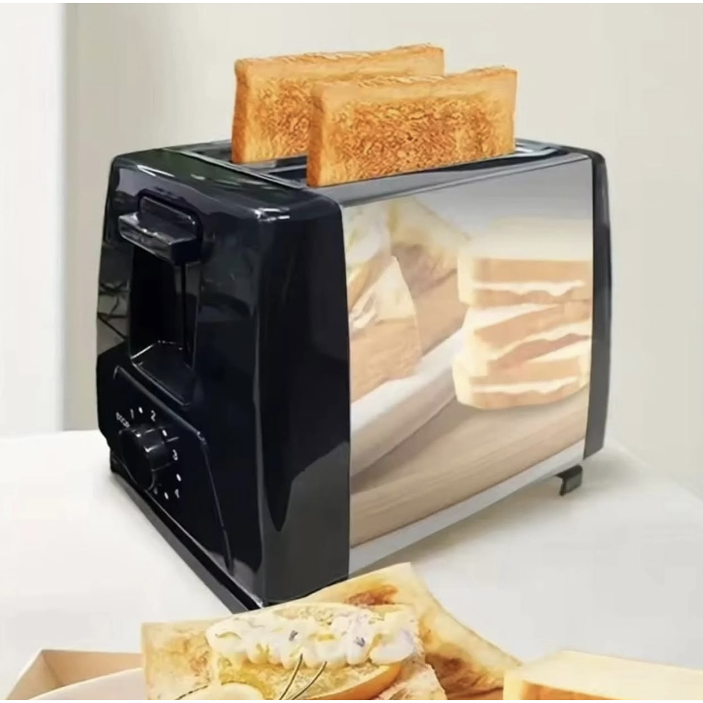 TOSTADORA DE PAN ELÉCTRICO DE ACERO INOXIDABLE