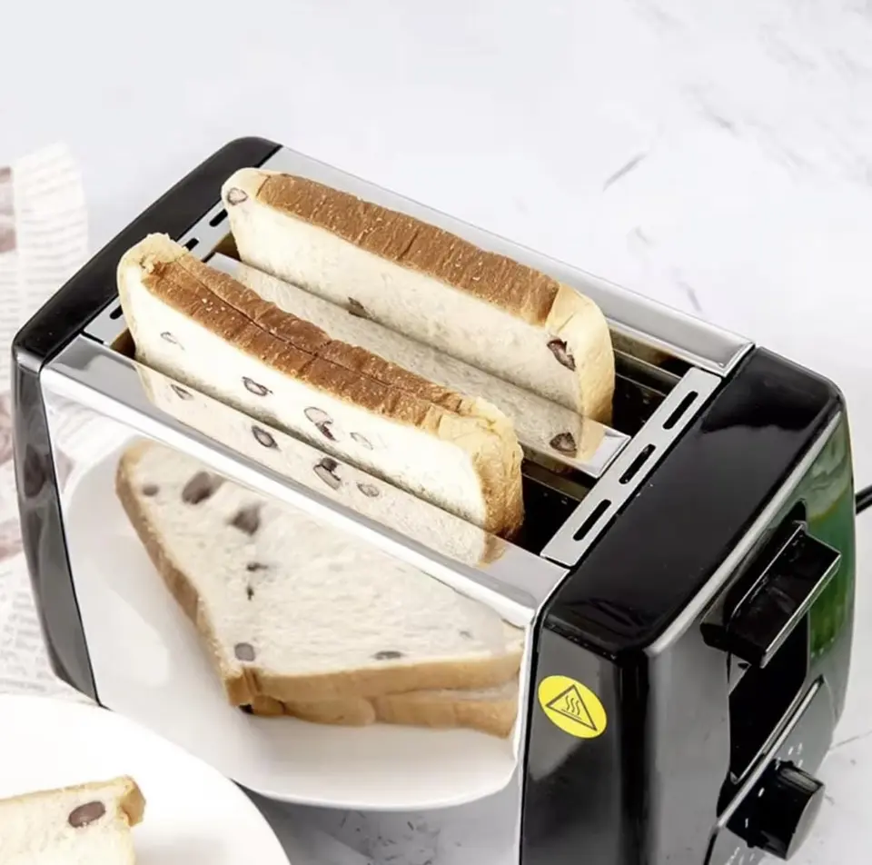 TOSTADORA DE PAN ELÉCTRICO DE ACERO INOXIDABLE 2