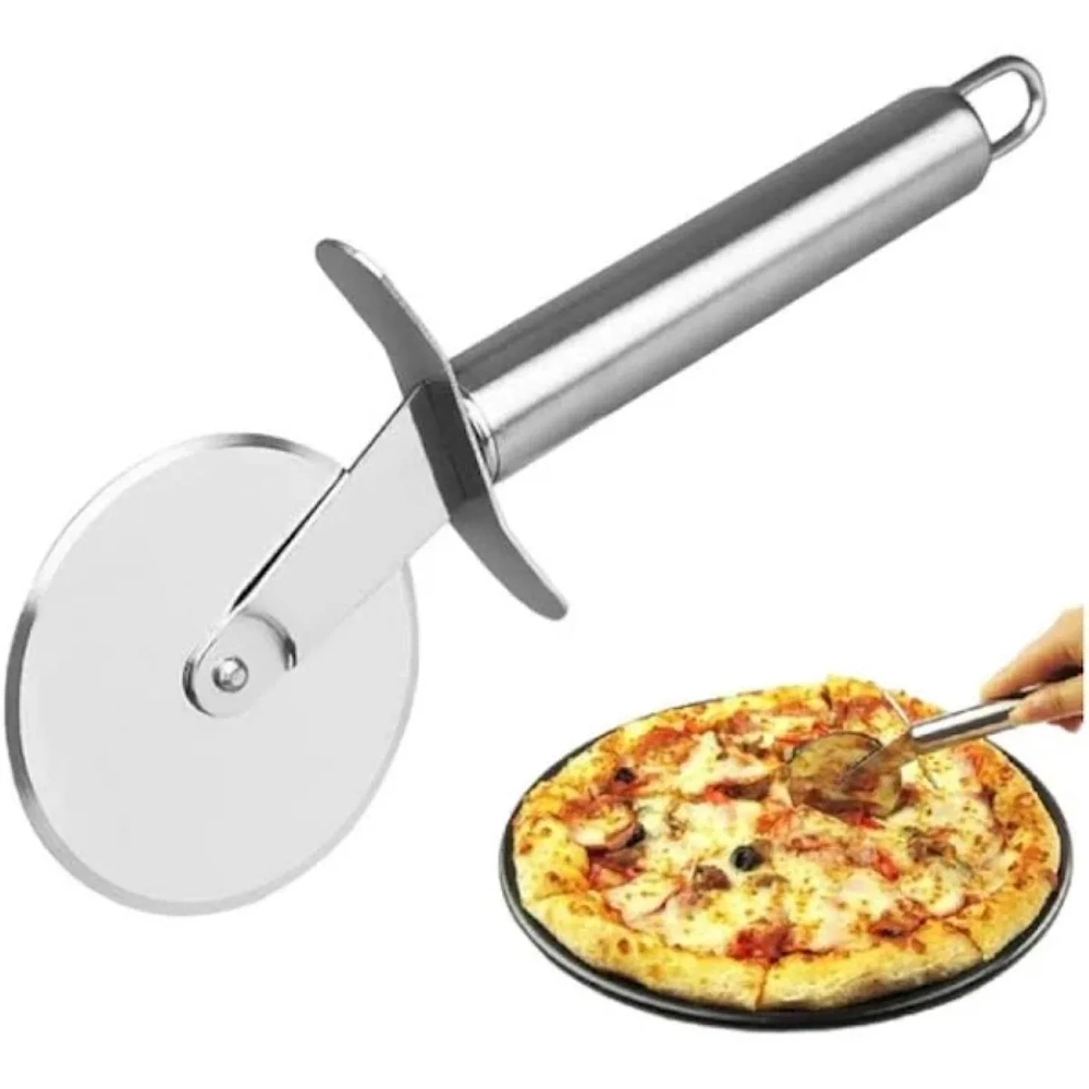 CORTADOR DE PIZZA RODILLO ACERO INOXIDABLE 