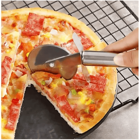 CORTADOR DE PIZZA RODILLO ACERO INOXIDABLE 